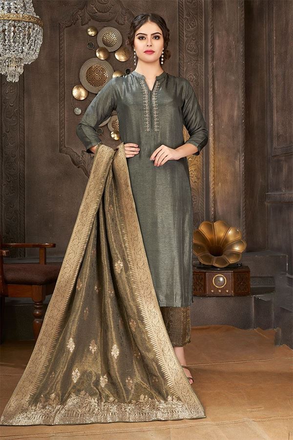 Picture of Dashing Designer Straight cut Salwar Suit for Party and Festive occasions