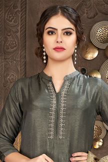 Picture of Dashing Designer Straight cut Salwar Suit for Party and Festive occasions