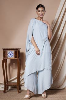 Picture of Outstanding Sky Blue Designer Co-Ord Suit for Party