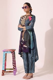 Picture of Artistic Designer Indo-Western Fancy Cut Kurti Set for Party and Casual Wear