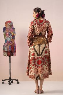 Picture of Charismatic Printed Designer Indo-Western Dress for Party
