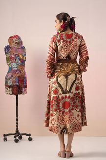 Picture of Charismatic Printed Designer Indo-Western Dress for Party