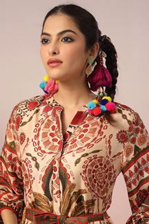 Picture of Charismatic Printed Designer Indo-Western Dress for Party