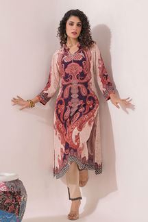 Picture of Gorgeous Printed Designer Kurti for Party and Festival