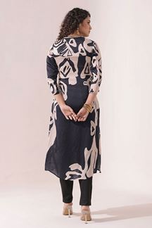 Picture of Mesmerizing Black Designer Kurti Set for Party and Festival