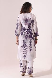 Picture of Vibrant Off-White Printed Designer Kurti Set for Casual Wear and Festival