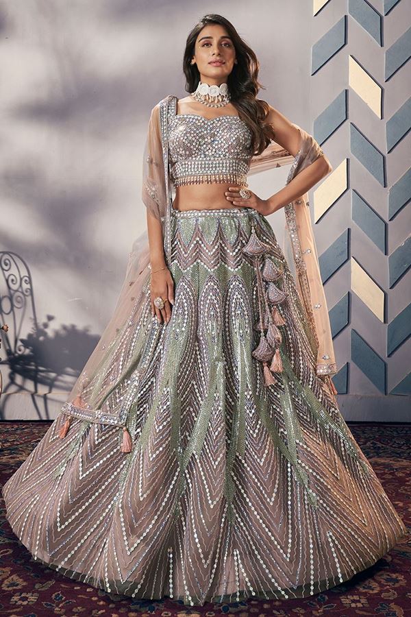 Picture of Charismatic Designer Wedding Lehenga Choli for Engagement and Reception