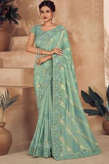Picture of Stunning Designer Saree for Wedding, Engagement and Reception