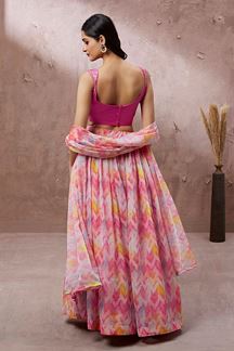 Picture of Trendy Pink Colored Designer Lehenga Choli