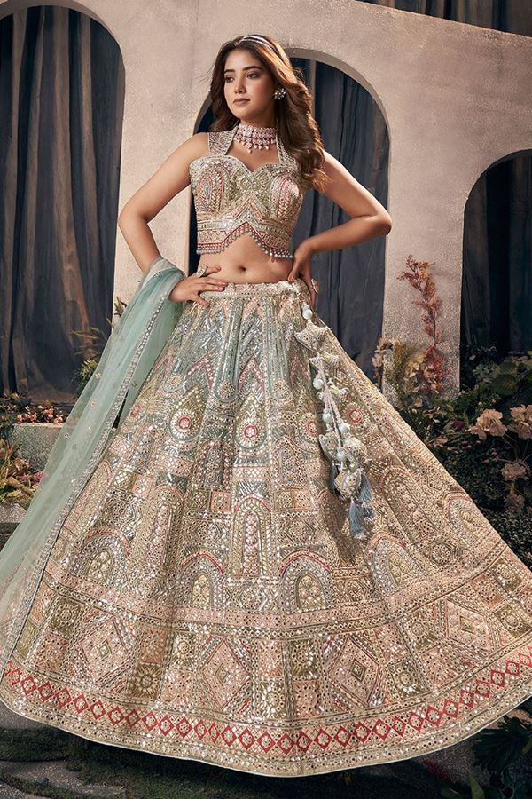 Picture of Charismatic Designer Wedding Lehenga Choli for Engagement and Reception