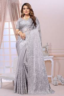 Picture of Artistic Designer Saree for Engagement and Reception