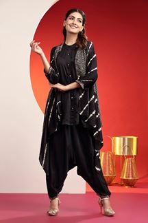 Picture of Amazing Black Designer Patiala Suit for Party 