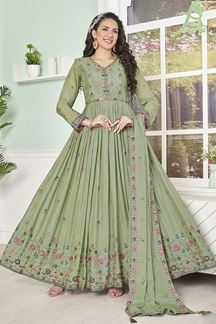 Picture of Astounding Designer Anarkali Suit for Party, Engagement and Festival