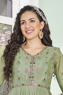 Picture of Astounding Designer Anarkali Suit for Party, Engagement and Festival