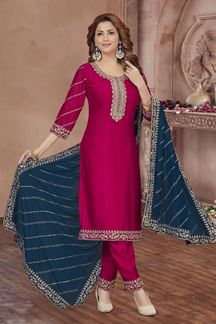 Picture of Glorious Designer Straight Cut Salwar Suit for Party and Festive Wear 