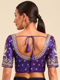 Picture of Gorgeous Purple Designer Blouse for Wedding and Reception
