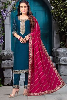 Picture of Gorgeous Designer Straight Cut Salwar Suit for Party and Festive Wear