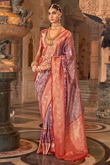Picture of Royal Pure Banarasi Silk Designer Saree for Wedding, Engagement and Reception