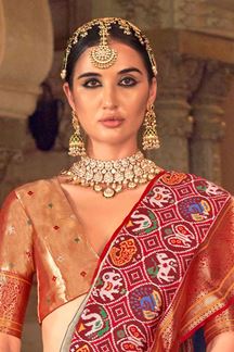 Picture of Mesmerizing Pure Banarasi Silk Designer Saree for Wedding, Engagement and Reception