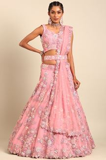 Picture of Glamorous Pink Colored Designer Lehenga Choli