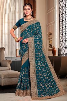 Picture of Charismatic Georgette Designer Saree for Party and Reception