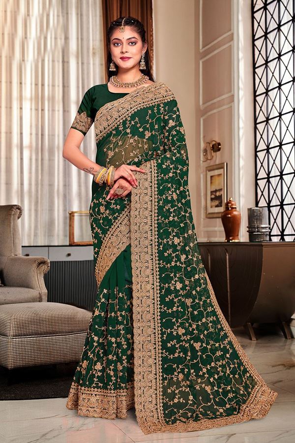 Picture of Spectacular Georgette Designer Saree for Party and Reception