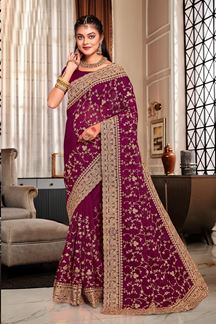 Picture of Fascinating Georgette Designer Saree for Party and Reception
