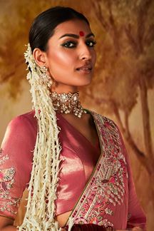 Picture of Breathtaking Pure Banarasi Kanjivaram Silk Designer Saree for Wedding, Engagement, and Reception