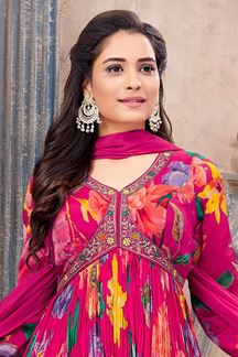 Picture of Spectacular Magenta Designer Gharara Suit for Party and Sangeet