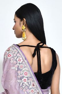 Picture of Smashing Lavender Designer Saree for Party and Festivals
