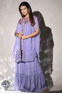 Picture of Dazzling Blue Designer Gharara Suit for Party and Festive wear 