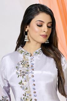 Picture of Exquisite Lavender Designer Sharara Suit for Party and Festivals