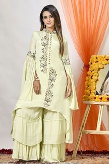 Picture of Attractive Designer Sharara Suit for Party and Festivals 