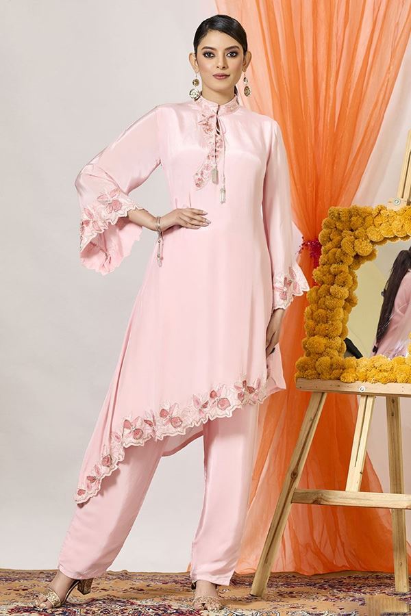 Picture of Appealing Pink Designer Suit for Party and Casual wear
