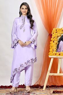 Picture of Beautiful Lavender Designer Suit for Party and Festive wear