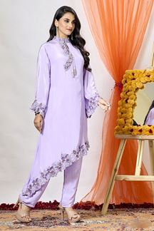 Picture of Beautiful Lavender Designer Suit for Party and Festive wear