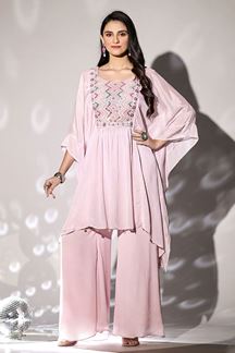 Picture of Magnificent Pink Designer Palazzo Suit for Party and Festivals 