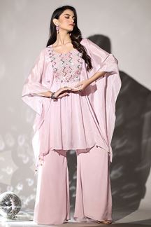 Picture of Magnificent Pink Designer Palazzo Suit for Party and Festivals 