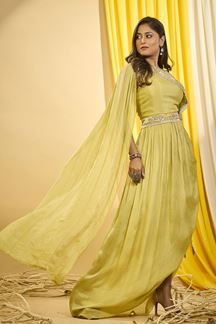 Picture of Astounding Designer Indo-Western Outfit for Party and Haldi
