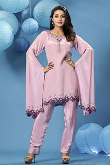 Picture of Gorgeous Light Pink Georgette Designer Suit for Party and Festive wear