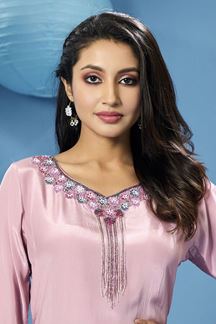 Picture of Gorgeous Light Pink Georgette Designer Suit for Party and Festive wear