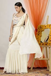 Picture of Awesome Designer Saree for Party and Sangeet