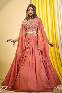 Picture of Lovely Designer Indo-Western Lehenga Choli for Party