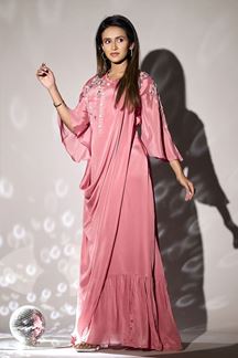 Picture of Glorious Pink Designer Gown for Party