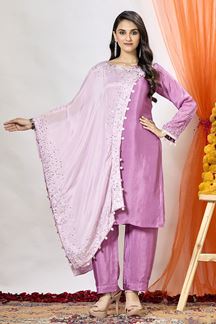 Picture of Glamorous Pink Designer Indowestern Suit for a Party