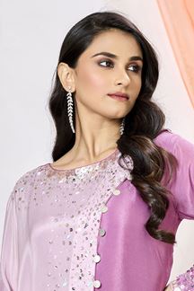 Picture of Glamorous Pink Designer Indowestern Suit for a Party