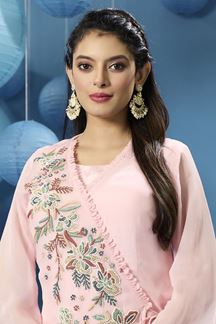 Picture of Alluring Pink Designer Palazzo Suit for Party and Festive wear