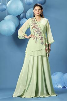 Picture of Artistic Designer Palazzo Suit for Party and Festivals 