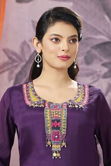 Picture of Impressive Purple Designer Gharara Suit for Party