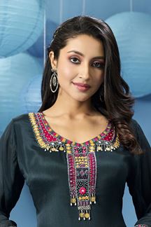 Picture of Heavenly Teal Designer Gharara Suit for Party